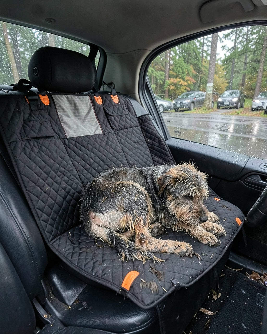 Baksätesskydd för hund – hängmatta som skyddar hela baksätet