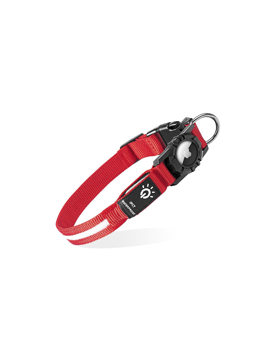 Lysande LED-halsband med AirTag-fack