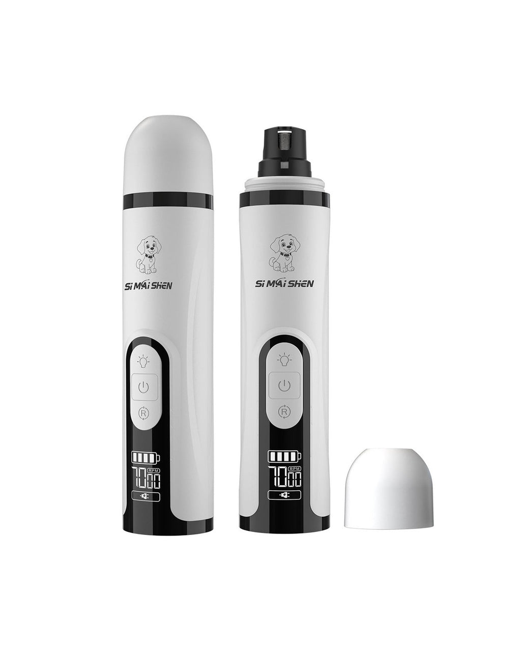 Klotrimmer som slipar klorna – 3 hastigheter och LED