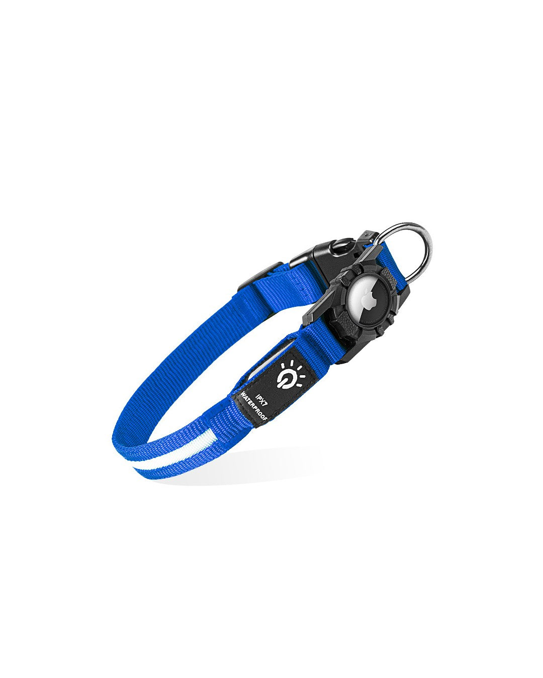 Lysande LED-halsband med AirTag-fack