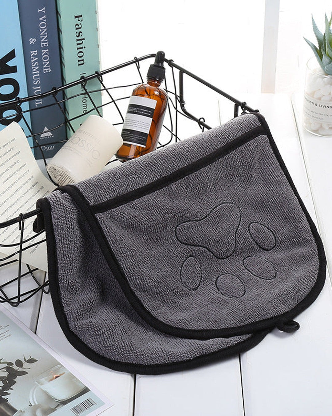 Torkhandduk med handfack – mikrofiber som suger upp vätan