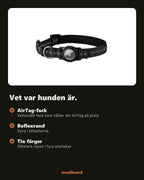 Reflexhalsband med AirTag-fack – vattentätt